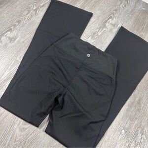 Lululemon Leggings Womens 4 Black Gym Yoga Groove Super High Rise Flared Pants